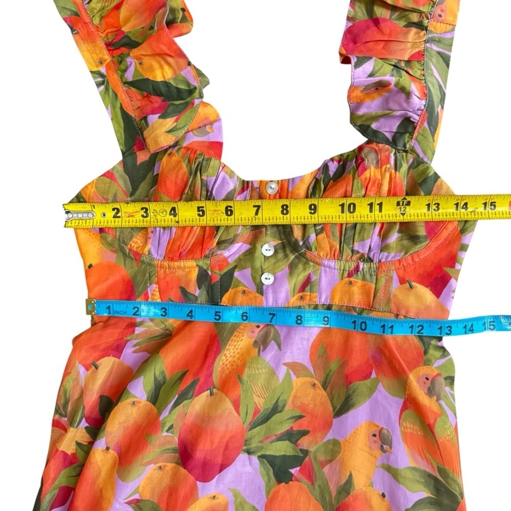 Farm Rio Women's Mango Macaws Maxi Dress Size XS - Picture 15 of 15